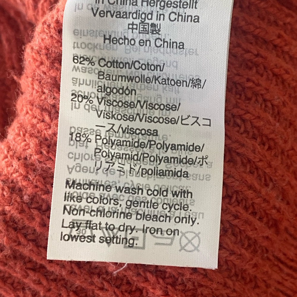 Madewell Thompson Pocketed Pullover Red Sweater. Size Small - Picture 10 of 10